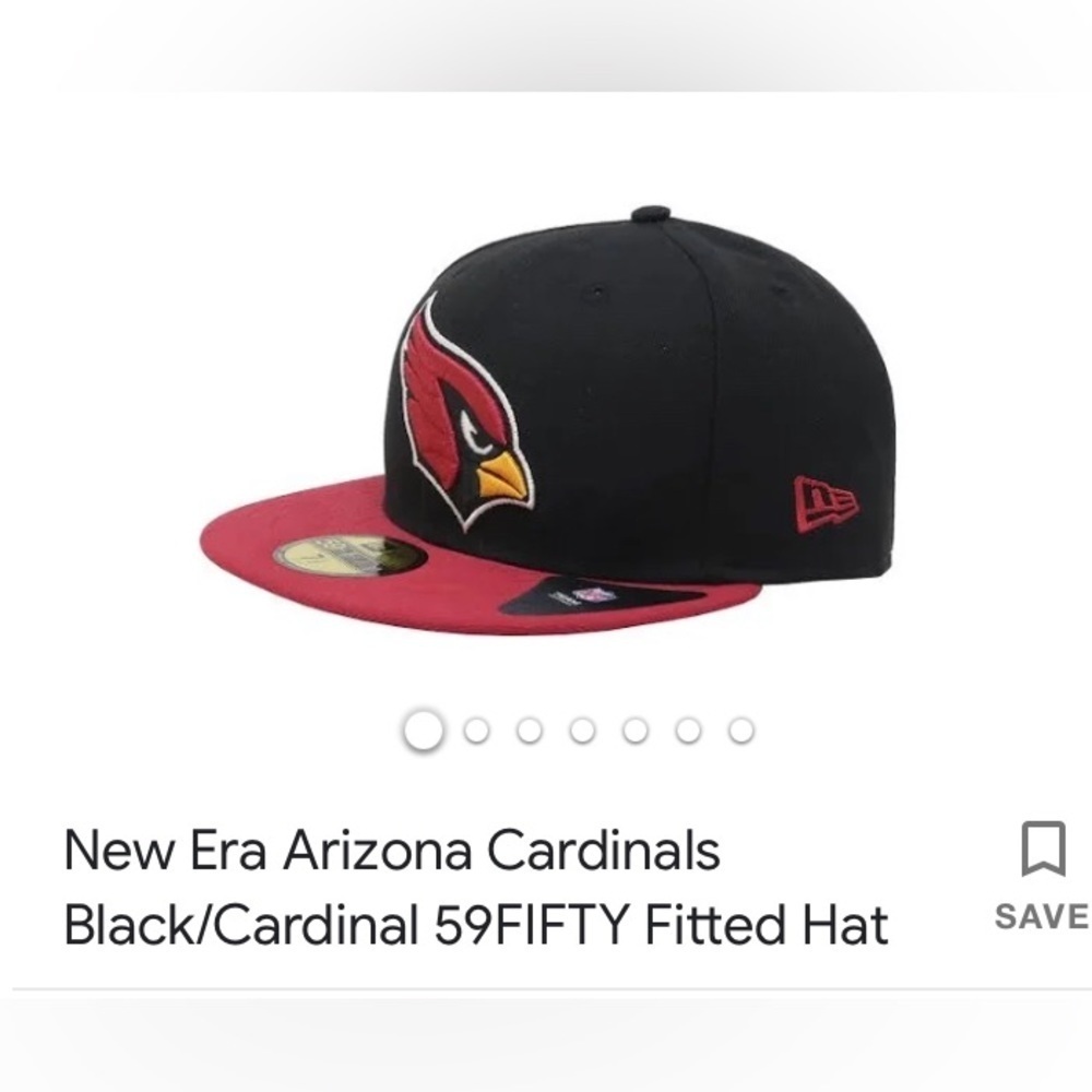 ARIZONA CARDINALS CAP - NEW - NEW ERA 59FIFTY 7 5/8
